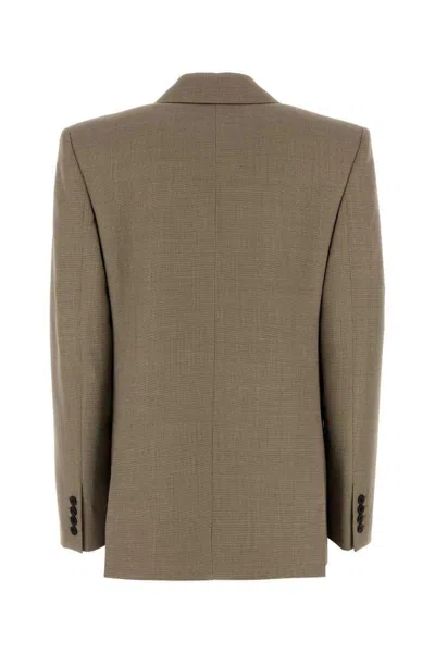Saint Laurent Jackets And Vests In Brown