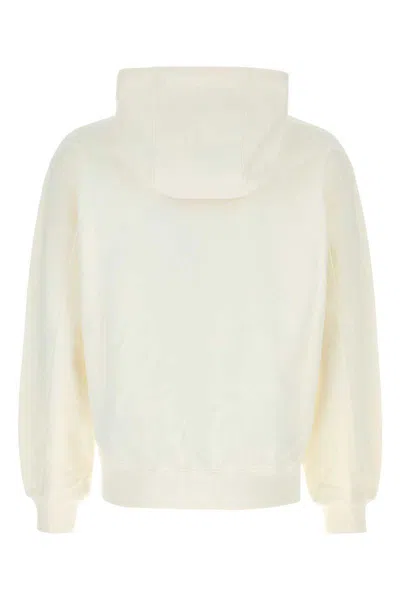 Casablanca Cotton Sweatshirt With Front Pocket And Hood In Gray