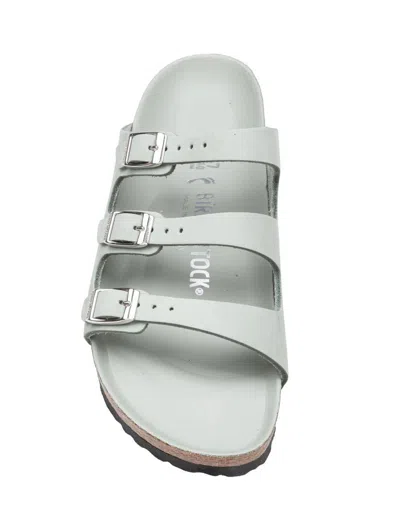 Birkenstock Florida Flex Platform Slide Sandal In Green