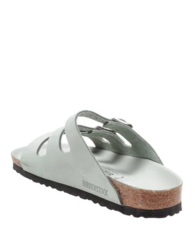 Birkenstock Florida Flex Platform Slide Sandal In Green