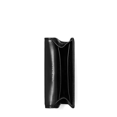 Tory Burch Flap Card Case In Black