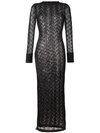 SIBLING sheer knitted long dress,DRYCLEANONLY