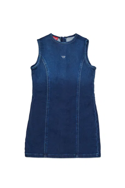 Diesel Abito Smanicato In Joggjeans Scuro Sfumato In Blue