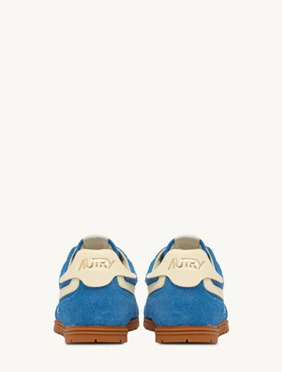 Autry Sneakers Windspin In Suede And Leather Color Blue Yatch And Rutabaga In Blue