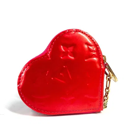 Pre-owned Louis Vuitton Pink Rose Pop Monogram Vernis Coin Purse/coin Case ()