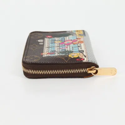 Pre-owned Louis Vuitton Vivienne Brown Canvas Wallet  ()