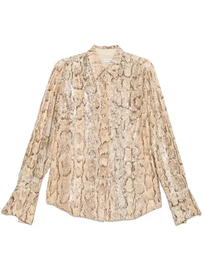 Dries Van Noten 01620-celina Bis Emb 1482 W.w.shirt