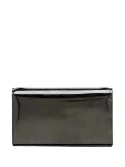 Diesel 1dr Leather Wallet-on-chain In Black