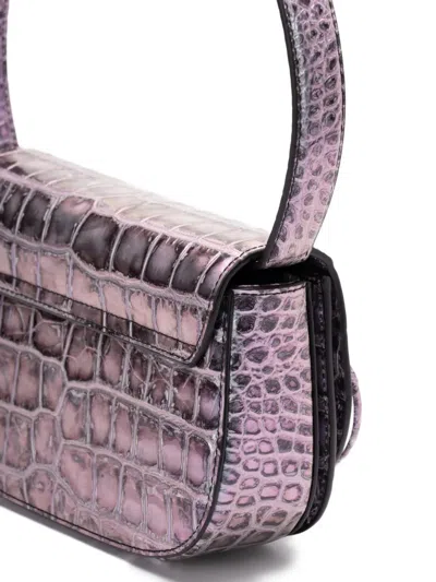 Diesel 1dr Leather Shoulder Bag In Purple