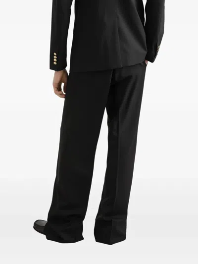 Dolce & Gabbana Suit Double-breasted Gold Buttons In Black