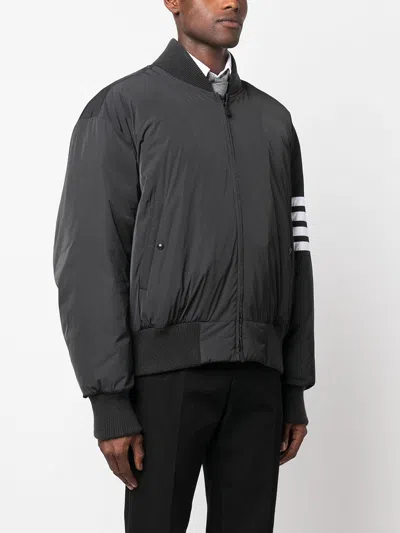 Thom Browne 4-bar Plain Weave Suiting Bomber Jacket