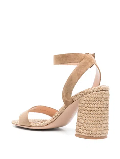 Gianvito Rossi 85 Suede Espadrille Sandals