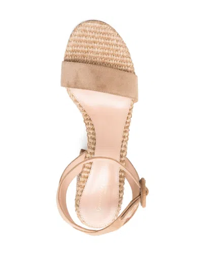 Gianvito Rossi 85 Suede Espadrille Sandals