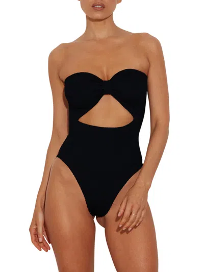 Hunza G Alana Swim Strapless Bow Cut-out
