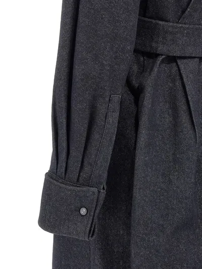 Max Mara Go Belted Waist Midi Dress With Long Sleeves