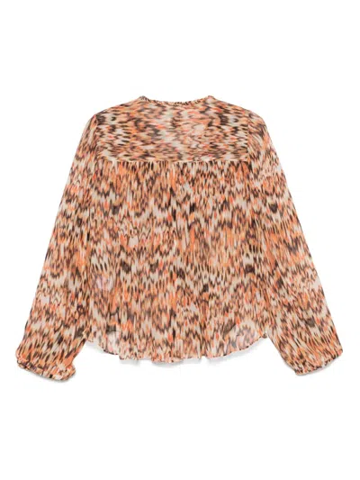 Isabel Marant Marant Ametissa Blouse In Orange
