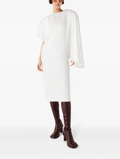Stella Mccartney Women Asymmetric Midi Dress In White