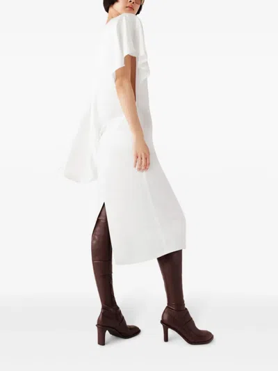 Stella Mccartney Women Asymmetric Midi Dress In White