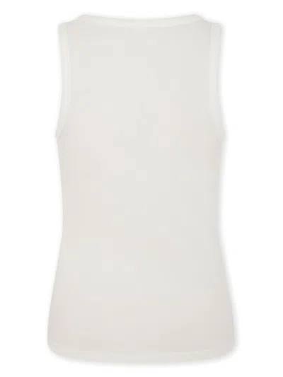 Rabanne Asymmetrical Tank Top With Gathering In White