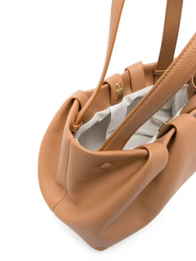 Themoirè Athena Bottalato Tote Bag In Brown