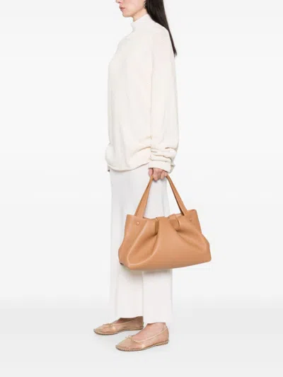 Themoirè Athena Bottalato Tote Bag In Brown