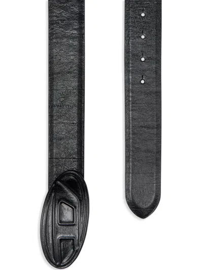 Diesel Black Belt With Logo