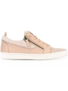 Giuseppe Zanotti 'frankie' Low-top Sneakers In Pallido