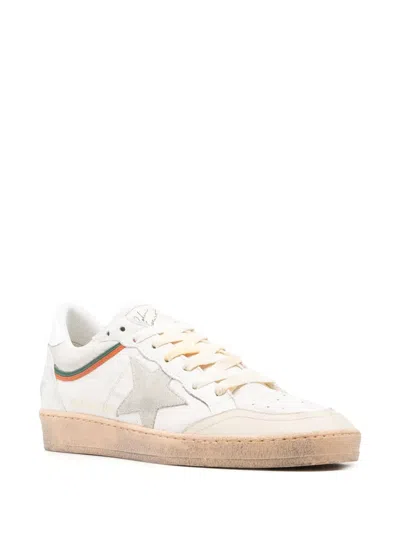Golden Goose Ballstar Sneakers In Nappa And Nylon In Neutral