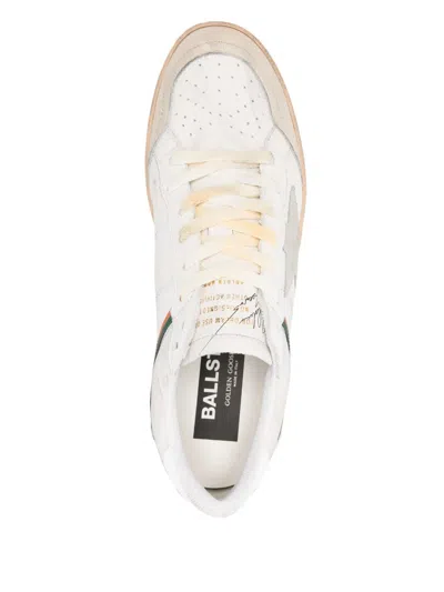 Golden Goose Ballstar Sneakers In Nappa And Nylon In Neutral