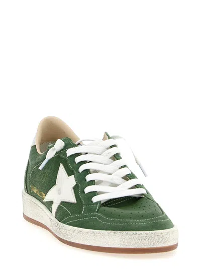 Golden Goose Ball Star Sneakers Green In Green