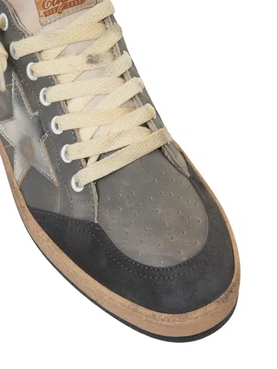 Golden Goose Ballstar Double Upper Without Heel Leather And Suede Upper Suede Toe And Spur Laminated