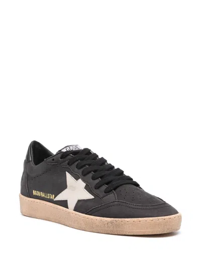 Golden Goose Ballstar Sneakers In Dark Gray Leather