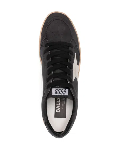 Golden Goose Ballstar Sneakers In Dark Gray Leather