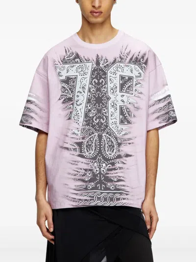 Diesel Men Bandana Print T-shirt