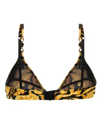 Versace Barocco-print Medusa-motif Bra
