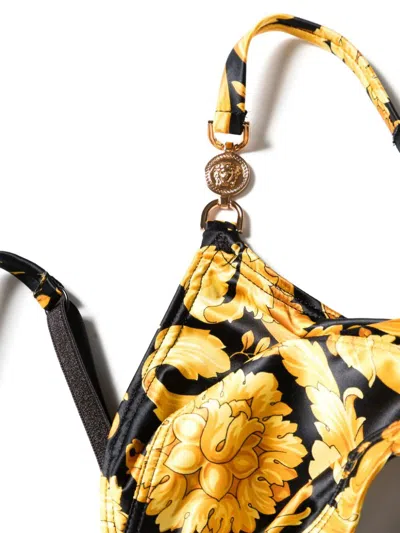 Versace Barocco-print Medusa-motif Bra