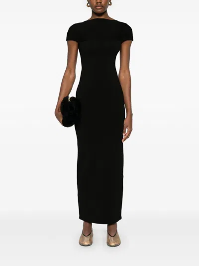 Khaite Basile Maxi Dress In Black