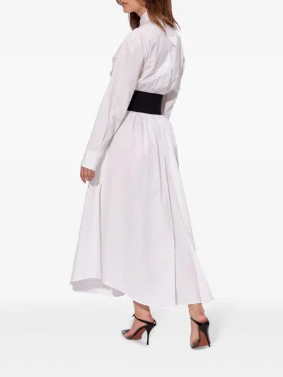 Alaïa Dress Shirt With Belt Clothing In White