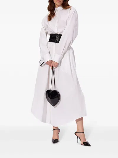 Alaïa Dress Shirt With Belt Clothing In White