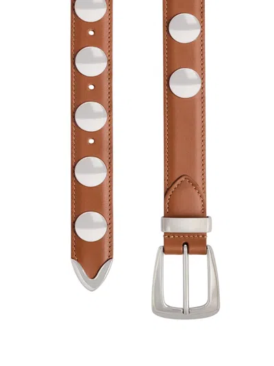 Khaite Benny Studded Leather Belt