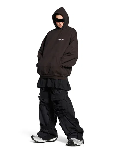 Balenciaga Women's Hoodie Over Beverly Hills Black | Size 2 | 739024tqvs7 In Brown