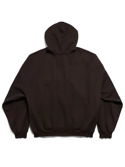 Balenciaga Women's Hoodie Over Beverly Hills Black | Size 2 | 739024tqvs7 In Brown