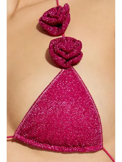 Oseree Roses Microkini In Fuchsia Lurex