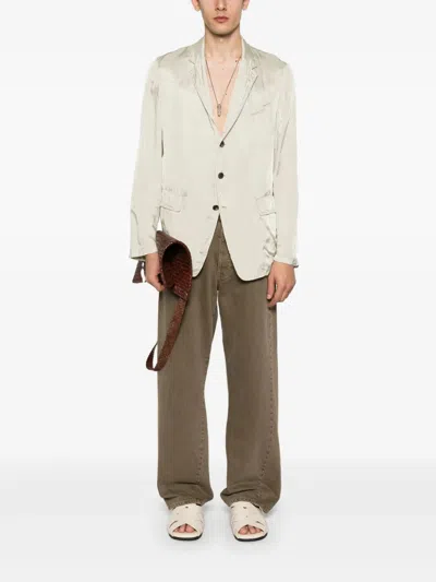 Dries Van Noten 1427 M.w.jacket Nav In White