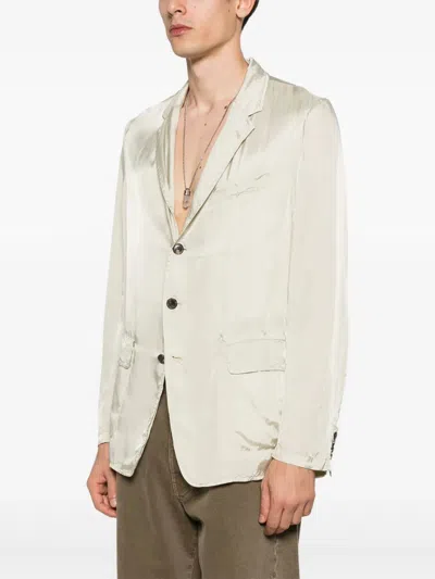 Dries Van Noten 1427 M.w.jacket Nav In White