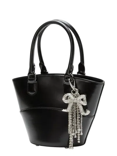 Self-portrait Leather Shoulder Bag With Charms