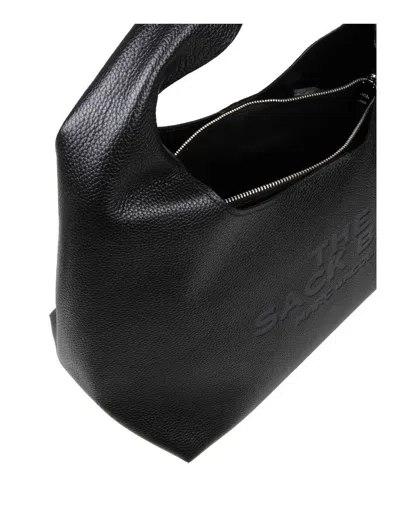 Marc Jacobs The Sack Medium Grained Leather Tote In Black