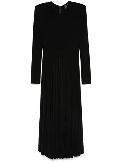 Norma Kamali V-neck Flared Midi Dress