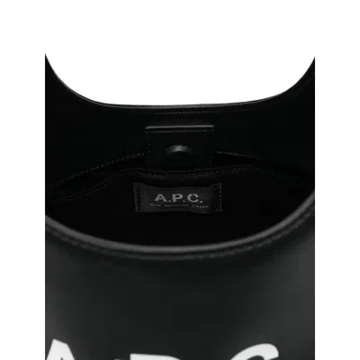 Apc A.p.c. Black Shoulder Bag With Magnetic Fastening