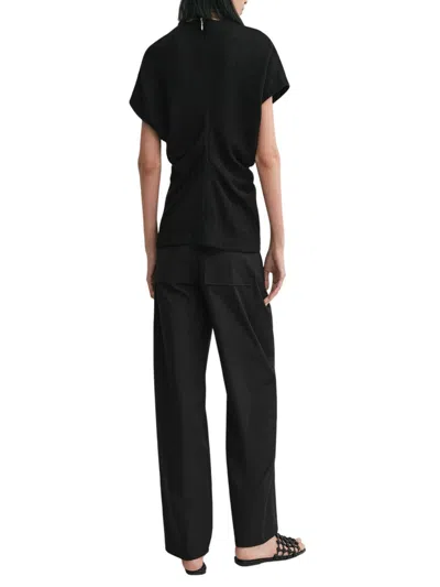 Totême Toteme Women Black Basketweave Slouch Waist Top